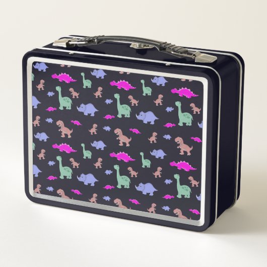 Lunch Box Motif Cute Dinosaur (Dos)
