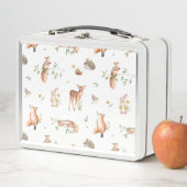 Lunch Box Motif d'amis animaux de bois mignon (En situation)