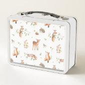 Lunch Box Motif d'amis animaux de bois mignon (Dos)