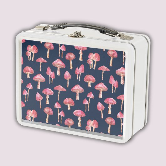Lunch Box Motif d'aquarelle de champignon