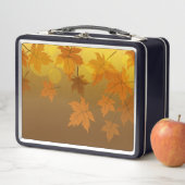 Lunch Box Motif d'automne avec feuilles d'érable en chute et (En situation)
