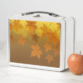Lunch Box Motif d'automne avec feuilles d'érable en chute et (En situation)