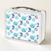 Lunch Box Motif De Baleines, Beaux Baleines, Baleines Bleues (Dos)