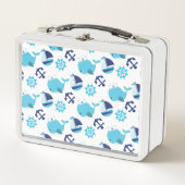 Lunch Box Motif De Baleines, Beaux Baleines, Baleines Bleues (Devant)