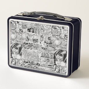 Lunch Box Motif de bande dessinée vintage de Wonder Woman