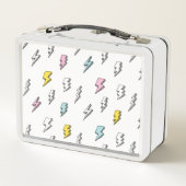 Lunch Box Motif de boulon de foudre à doodle mignon (Dos)