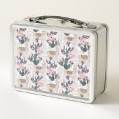 Lunch Box Motif de cactus d'aquarelle (Dos)