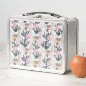Lunch Box Motif de cactus d'aquarelle (En situation)