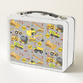 Lunch Box Motif de camions de construction (Dos)