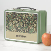 Lunch Box Motif de camouflage de nom personnalisé (En situation)