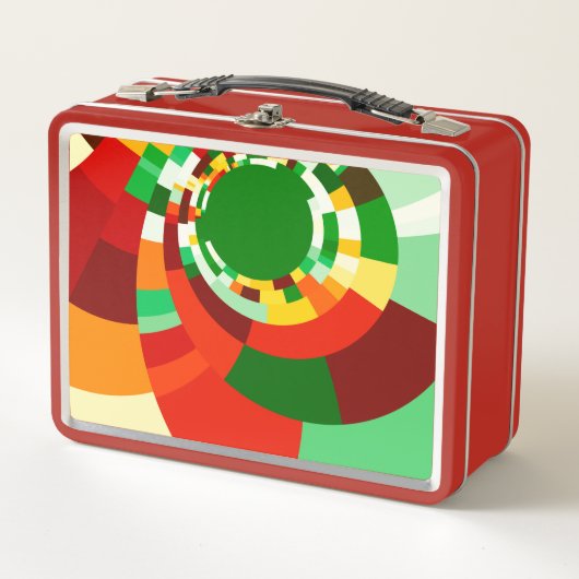 Lunch Box Motif de cercles abstraits (Devant)