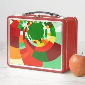 Lunch Box Motif de cercles abstraits (En situation)