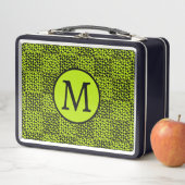 Lunch Box Motif de coeurs de tableau de bord en Lime Green (En situation)