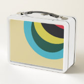 Lunch Box Motif de courbes colorées (Dos)