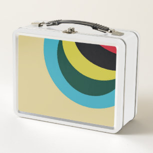 Lunch Box Motif de courbes colorées