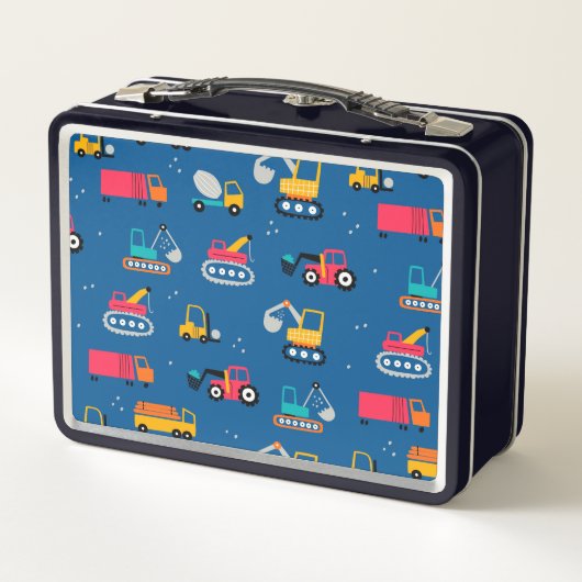 Lunch Box Motif de déplacement de construction mûre (Dos)