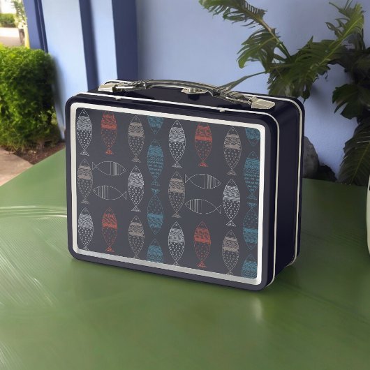 Lunch Box Motif de dessin de poisson