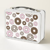 Lunch Box Motif De Donuts, Donuts Roses, Donuts Brown (Dos)