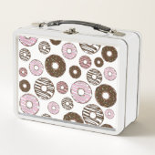 Lunch Box Motif De Donuts, Donuts Roses, Donuts Brown (Devant)