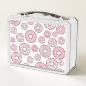 Lunch Box Motif De Donuts, Donuts Roses, Saupoudrages (Dos)