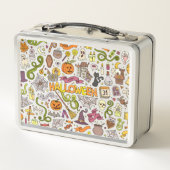 Lunch Box Motif de doodle Halloween mignon (Dos)