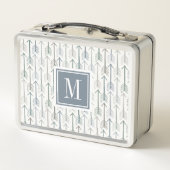 Lunch Box Motif de flèche d'envie de voyager d'aquarelle du (Dos)