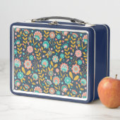 Lunch Box Motif de fleur d'art populaire (En situation)