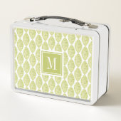 Lunch Box Motif de fleurs du monogramme | Hygge (Dos)