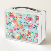 Lunch Box Motif de fleurs peint (Dos)