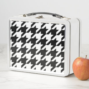 Lunch Box motif de fond blanc et noir géométrique chic