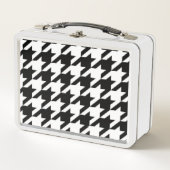 Lunch Box motif de fond blanc et noir géométrique chic (Devant)