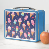 Lunch Box Motif de glace, popsicles et cerises (En situation)
