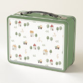 Lunch Box Motif de la ferme d'aquarelle (Dos)