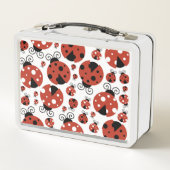 Lunch Box Motif De Ladybugs, Mignons Ladybugs, Red Ladybugs (Dos)