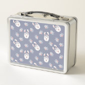 Lunch Box Motif de lamas et de fleurs (Dos)