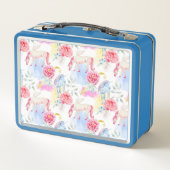 Lunch Box Motif de licorne et de Pegasus d'aquarelle (Dos)