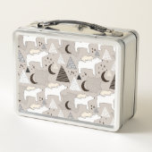 Lunch Box Motif de l'ours de bois du mignon Doodland (Dos)
