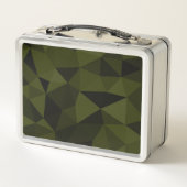 Lunch Box Motif de maillage géométrique noir foncé de l'armé (Dos)