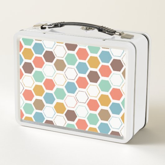Lunch Box Motif de module de ruche d'abeille (Dos)