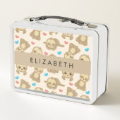 Lunch Box Motif De Parfums, Mignons Parfums, Coeurs, Votre N (Dos)