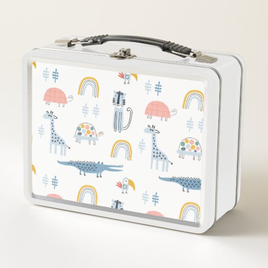 Lunch Box Motif de plaisir animal Doodle (Devant)