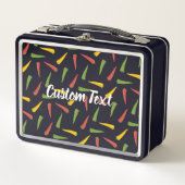 Lunch Box Motif de poivrons colorés (Devant)