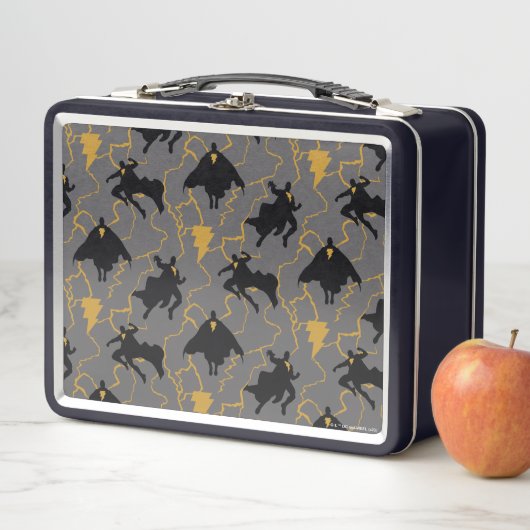 Lunch Box Motif de silhouette Black Adam Lightning (En situation)