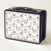 Lunch Box Motif de sourire de lamas (Dos)