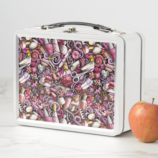 Lunch Box Motif de studio de clou (En situation)