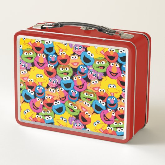 Lunch Box Motif de visages de caractère de Sesame Street (Dos)