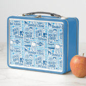 Lunch Box Motif dentaire bleu de clinique (En situation)