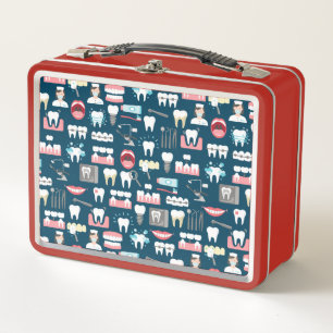 Lunch Box Motif dentaire de bureau de clinique