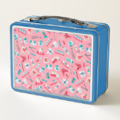 Lunch Box Motif dentaire rose (Dos)