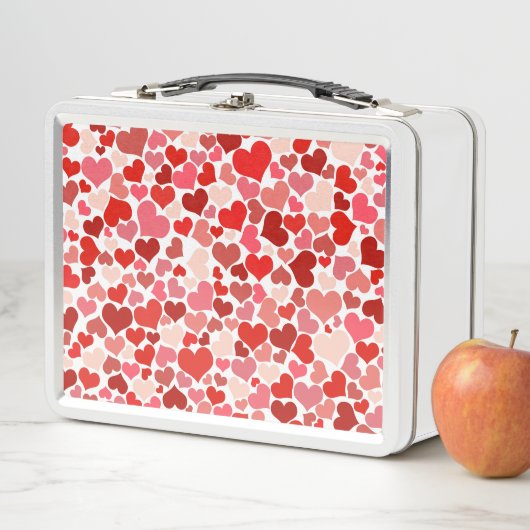 Lunch Box Motif Des Coeurs, Coeurs Rouges, Amour (En situation)